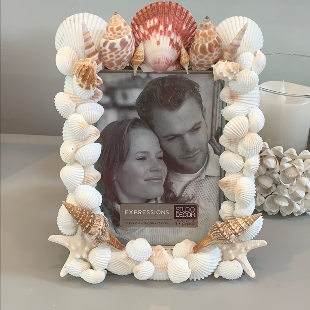 Handmade Genuine Shell Frame 5x7